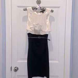 BCBGMaxAzria classic pencil fit dress w/ belt